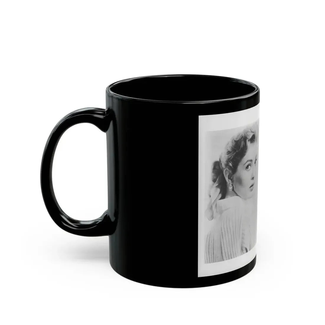 Lori Nelson #202 (Vintage Female Icon) Black Coffee Mug - Go Mug Yourself