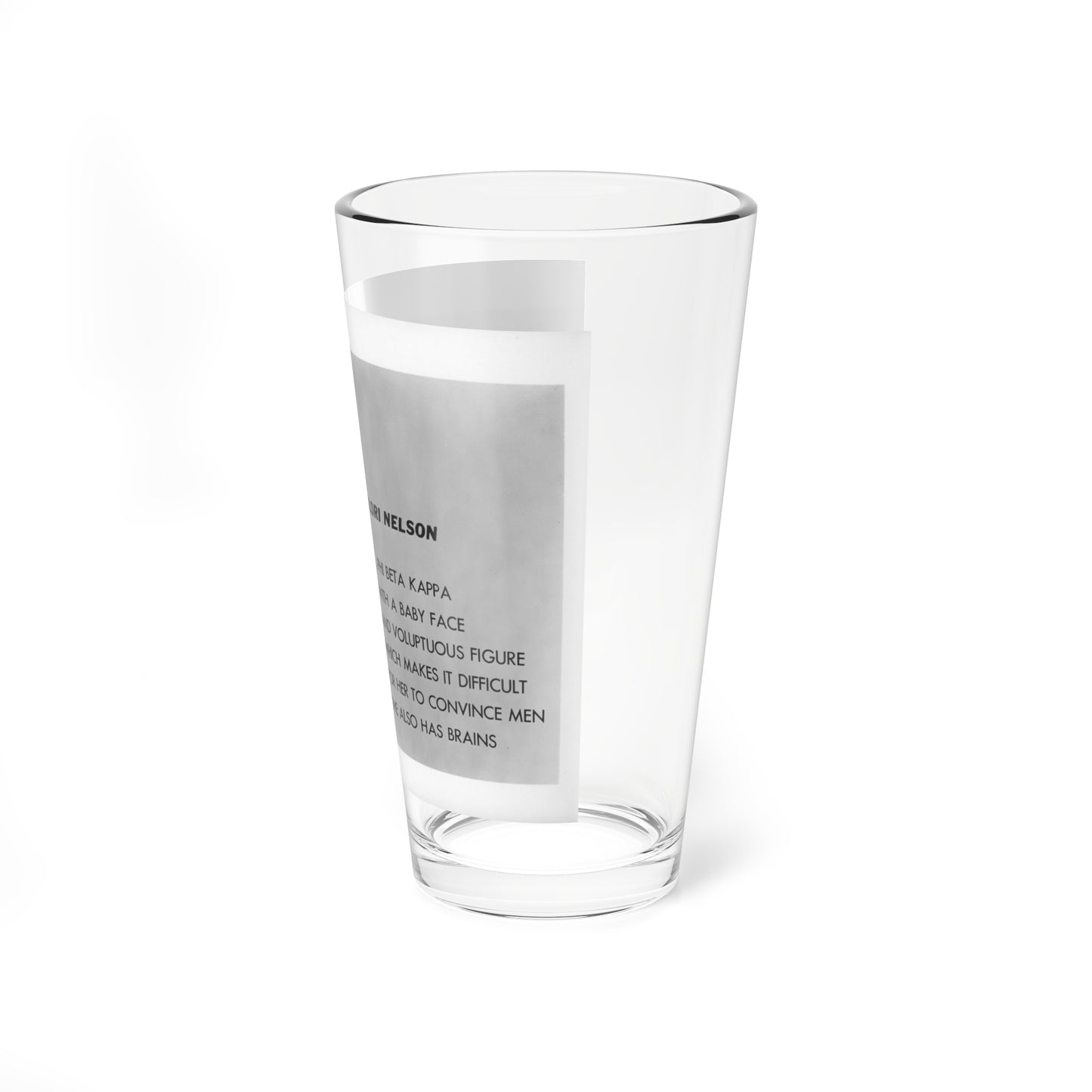 Lori Nelson #202 (Vintage Female Icon) Pint Glass 16oz-Go Mug Yourself