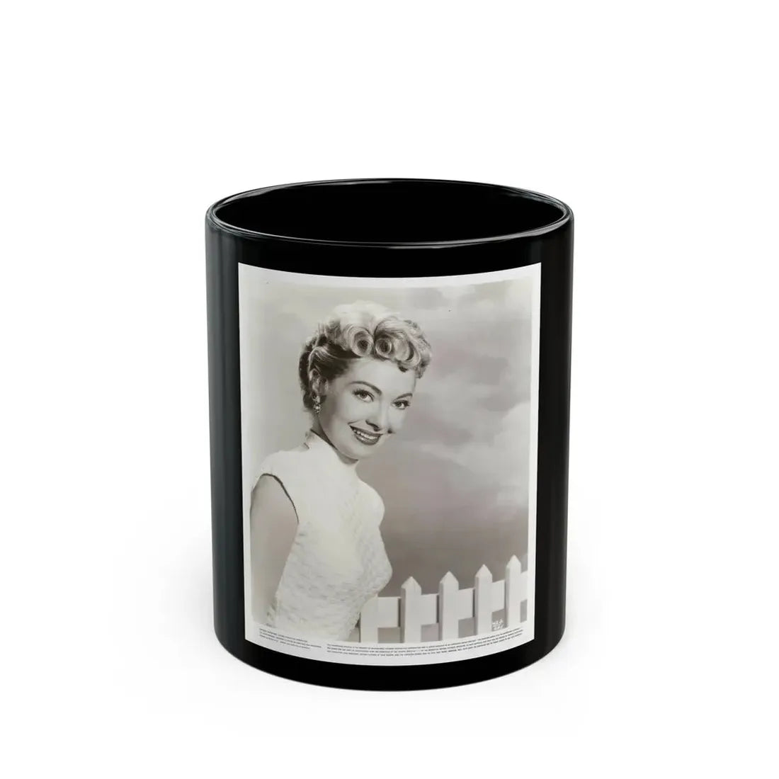Lori Nelson #204 (Vintage Female Icon) Black Coffee Mug 11oz - Go Mug Yourself