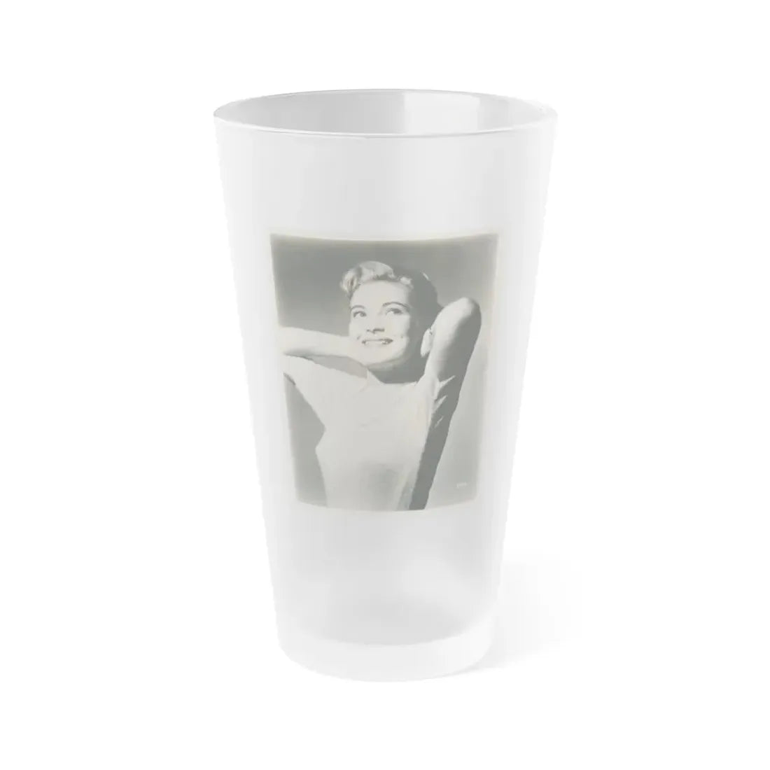 Lori Nelson #205 (Vintage Female Icon) Frosted Pint Glass 16oz 16oz Frosted - Go Mug Yourself