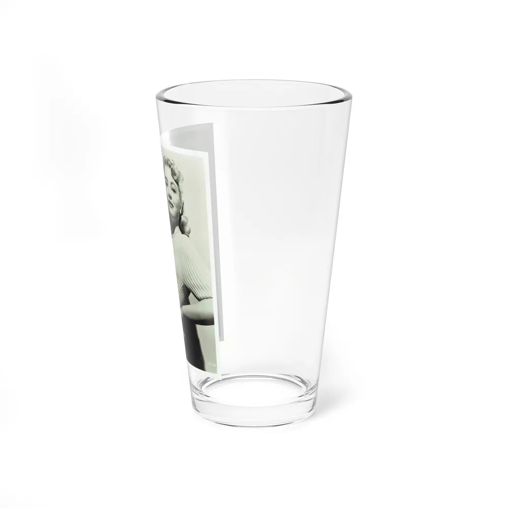 Lori Nelson #207 - B&W Glamour Dress Photo (Vintage Female Icon) Pint Glass 16oz - Go Mug Yourself