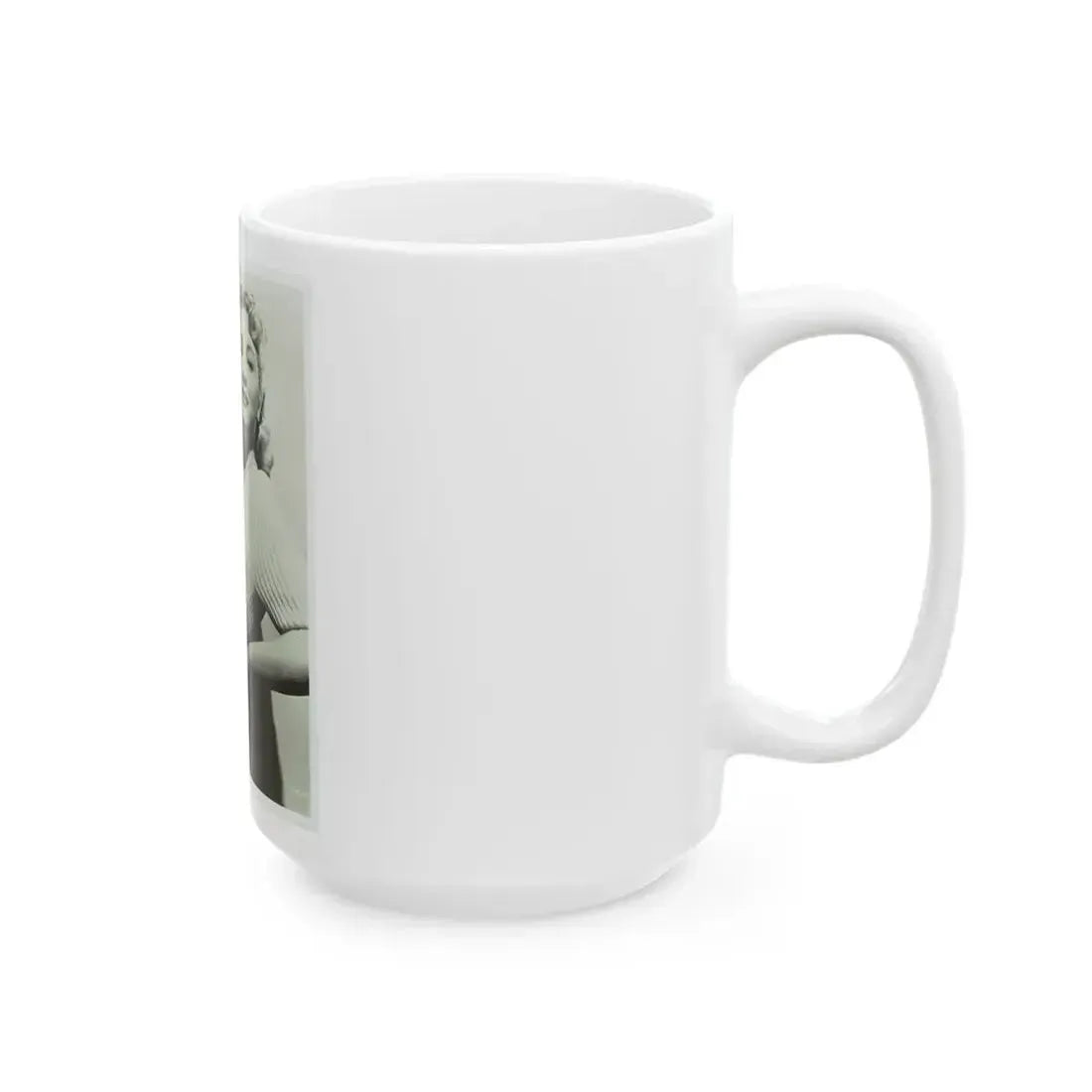 Lori Nelson #207 - B&W Glamour Dress Photo (Vintage Female Icon) White Coffee Mug - Go Mug Yourself