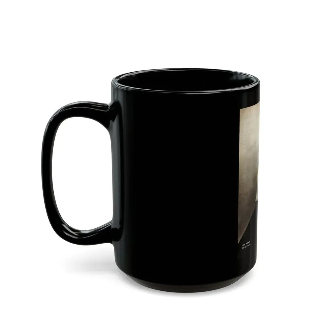 Lori Nelson #207 - B&W Glamour Dress Upper Body & Waist Photo (Vintage Female Icon) Black Coffee Mug - Go Mug Yourself
