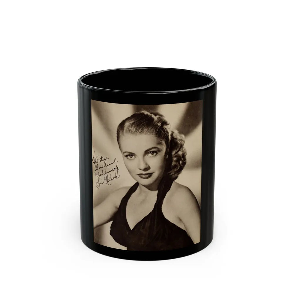 Lori Nelson #208 (Vintage Female Icon) Black Coffee Mug-11oz-Go Mug Yourself