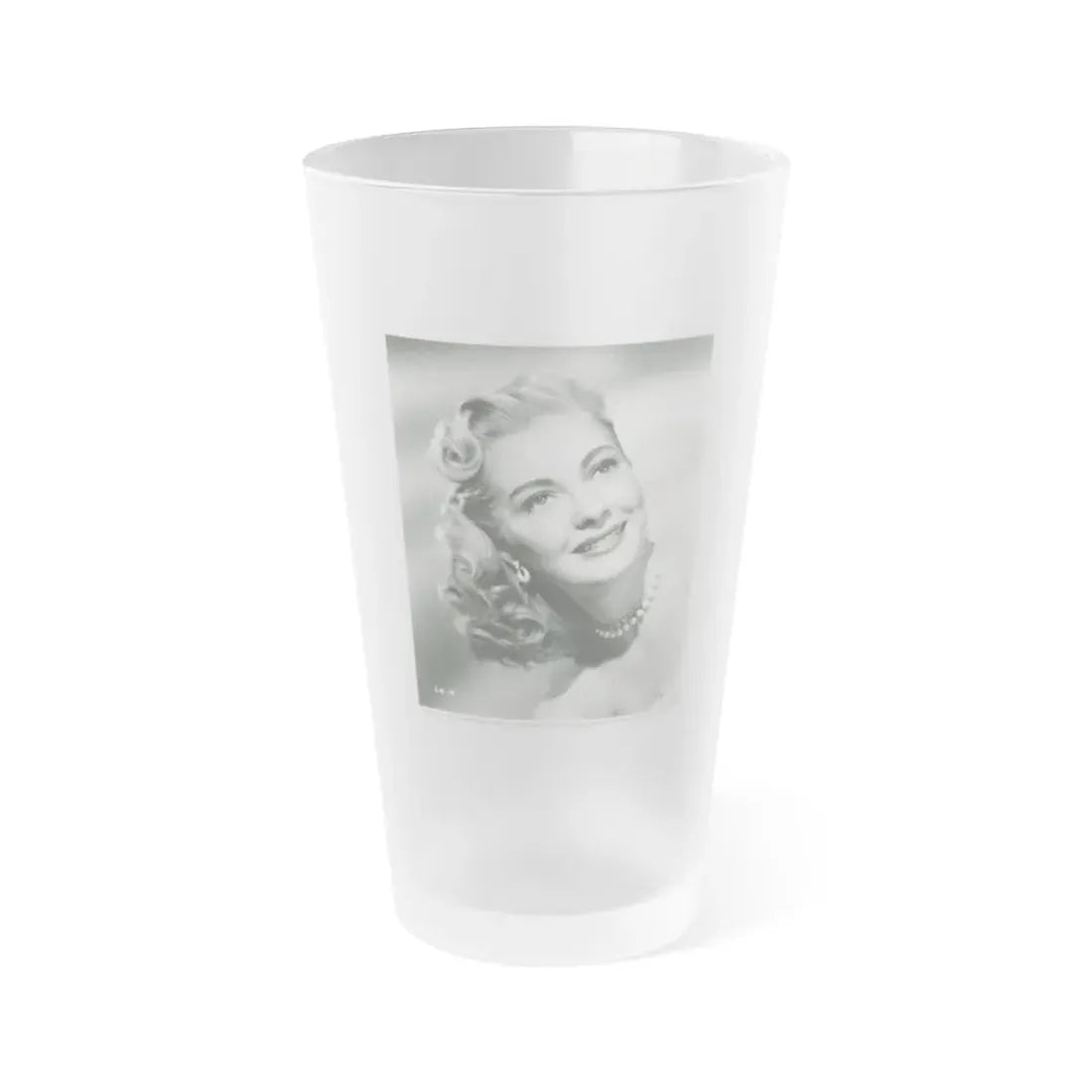 Lori Nelson #209 (Vintage Female Icon) Frosted Pint Glass 16oz 16oz Frosted - Go Mug Yourself