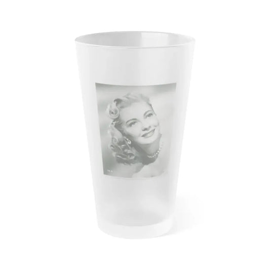 Lori Nelson #209 (Vintage Female Icon) Frosted Pint Glass 16oz 16oz Frosted - Go Mug Yourself