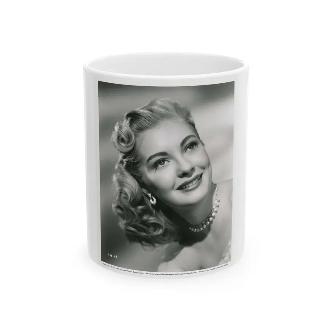 Lori Nelson #209 (Vintage Female Icon) White Coffee Mug 11oz - Go Mug Yourself
