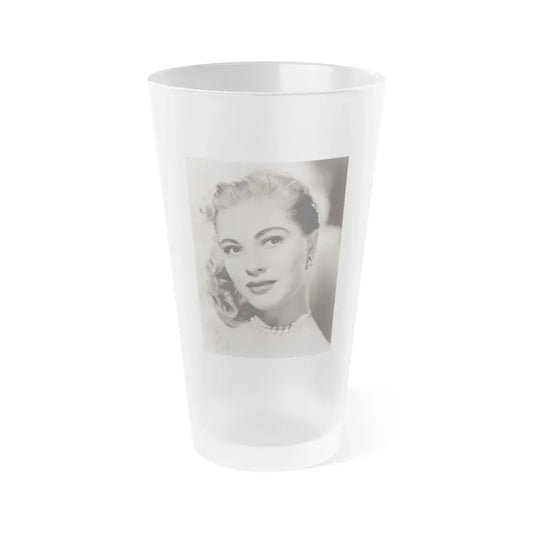 Lori Nelson #217 (Vintage Female Icon) Frosted Pint Glass 16oz 16oz Frosted - Go Mug Yourself