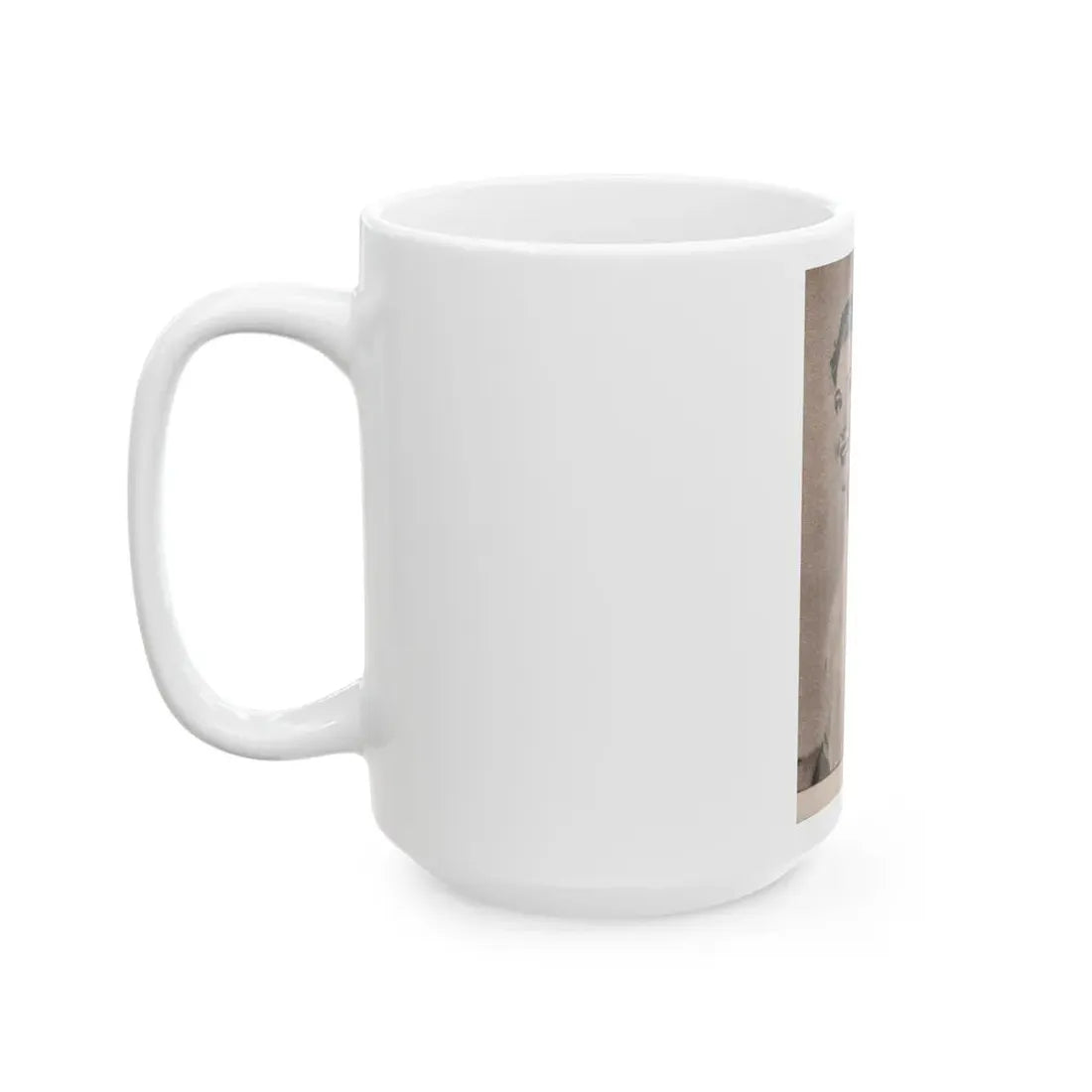 Lori Nelson #225 - Vintage B&W 3x4 Glamour Head & Shoulder Shot Circa 1950's Clipping (Vintage Female Icon) White Coffee Mug - Go Mug Yourself