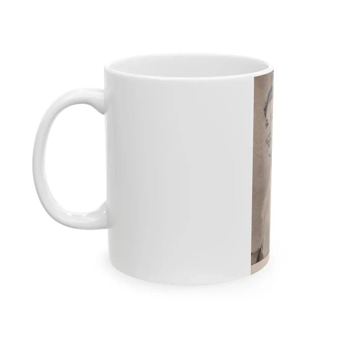 Lori Nelson #225 - Vintage B&W 3x4 Glamour Head & Shoulder Shot Circa 1950's Clipping (Vintage Female Icon) White Coffee Mug - Go Mug Yourself