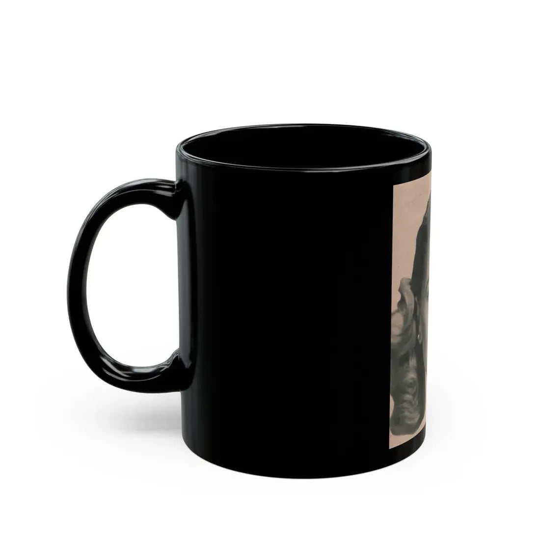 Lori Nelson #226 - Vintage B&W 3.75x5 Head Shot Circa 1950's (Vintage Female Icon) Black Coffee Mug - Go Mug Yourself