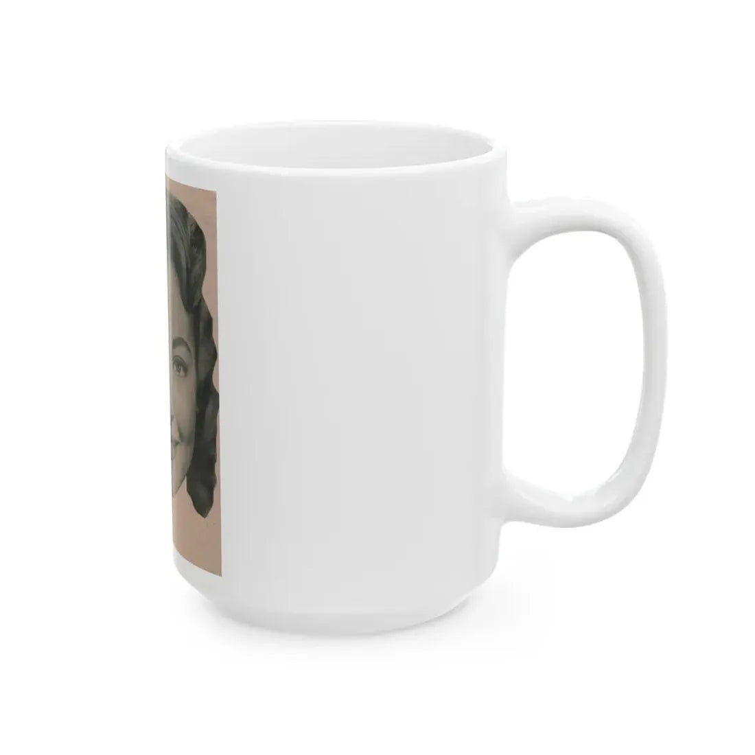 Lori Nelson #226 - Vintage B&W 3.75x5 Head Shot Circa 1950's (Vintage Female Icon) White Coffee Mug - Go Mug Yourself