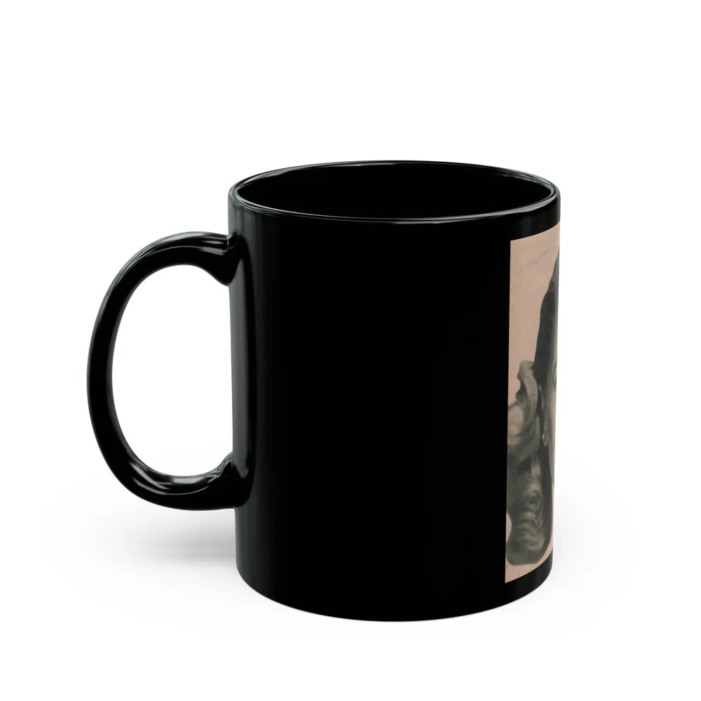 Lori Nelson #226 - Vintage B&W 3.75x5 Head Shot Circa 1950's (Vintage Female Icon) Black Coffee Mug-Go Mug Yourself