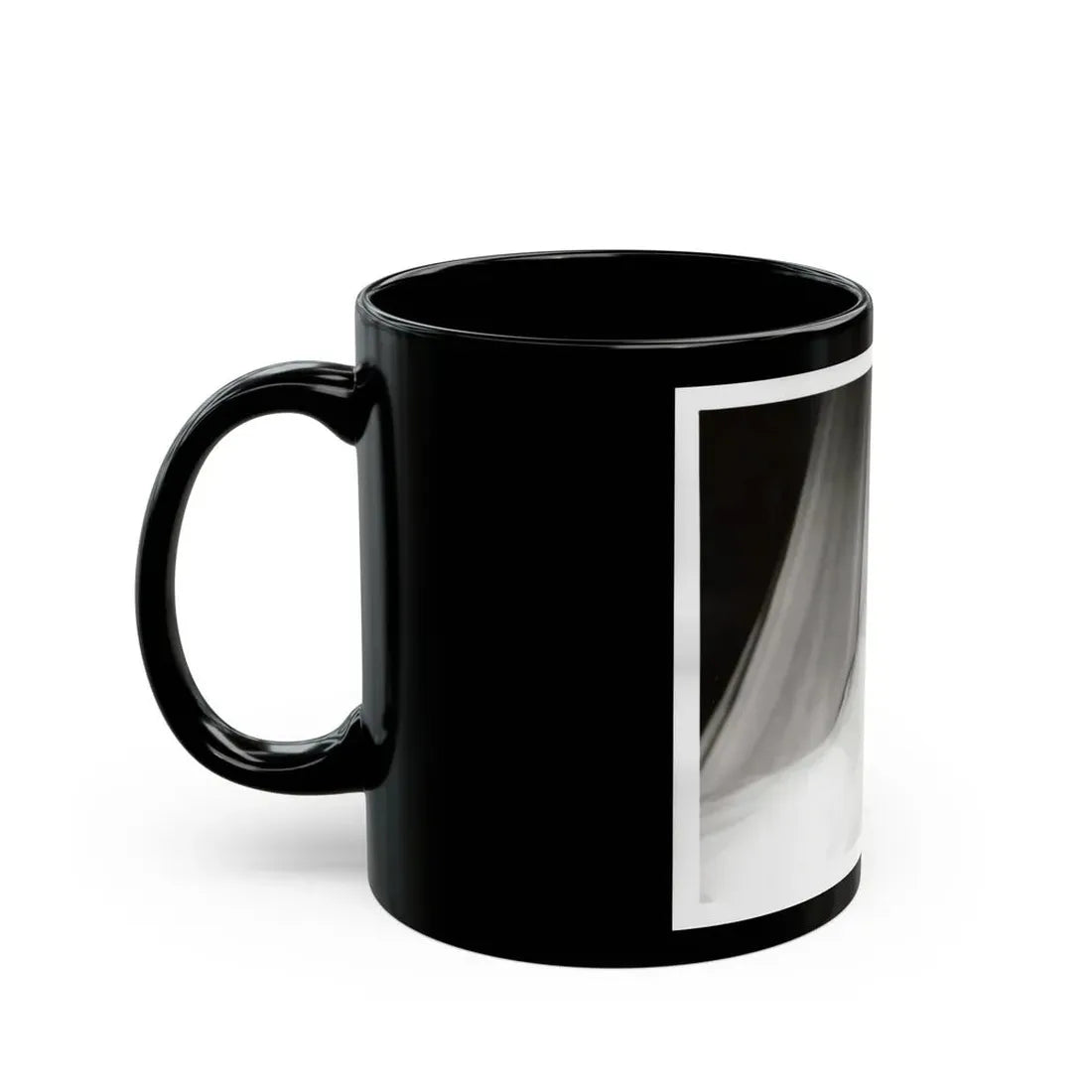 Lori Nelson #230 - Negative Struck 80's or 90's Re-Print 8x10 1950's B&W of Upper Body Glamour Photo (Vintage Female Icon) Black Coffee Mug - Go Mug Yourself