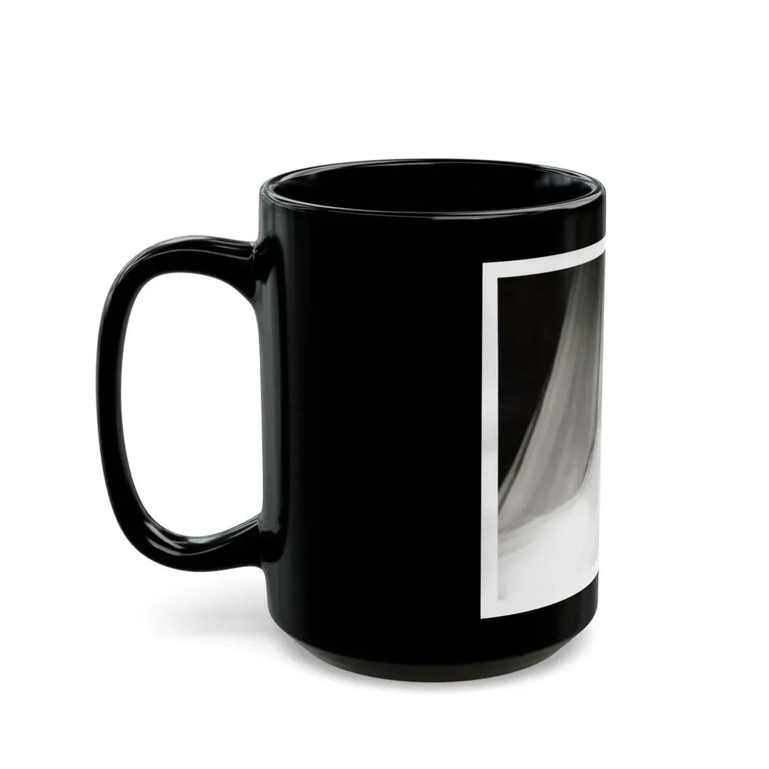Lori Nelson #230 - Negative Struck 80's or 90's Re-Print 8x10 1950's B&W of Upper Body Glamour Photo (Vintage Female Icon) Black Coffee Mug - Go Mug Yourself