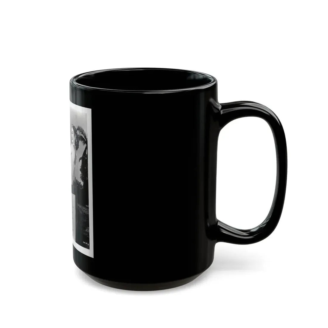 Lori Nelson #231 - Irving Klaw Negative Struck 8x10 1950's 1 Piece Swimsuit Pin-Up Cheesecake Photo (Vintage Female Icon) Black Coffee Mug - Go Mug Yourself