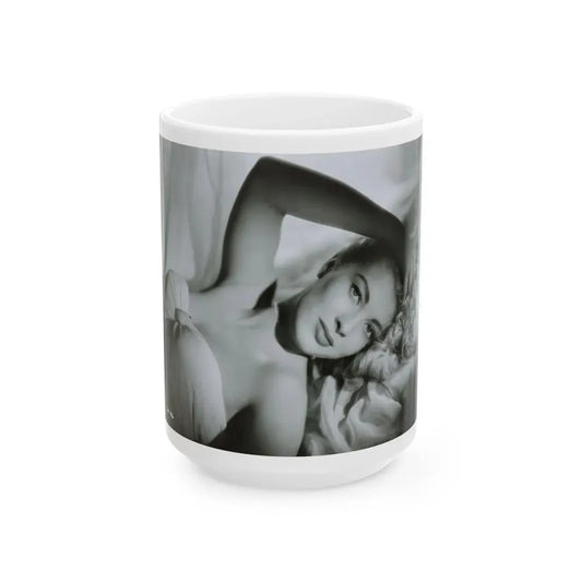 Lori Nelson #232 (Vintage Female Icon) White Coffee Mug 15oz - Go Mug Yourself