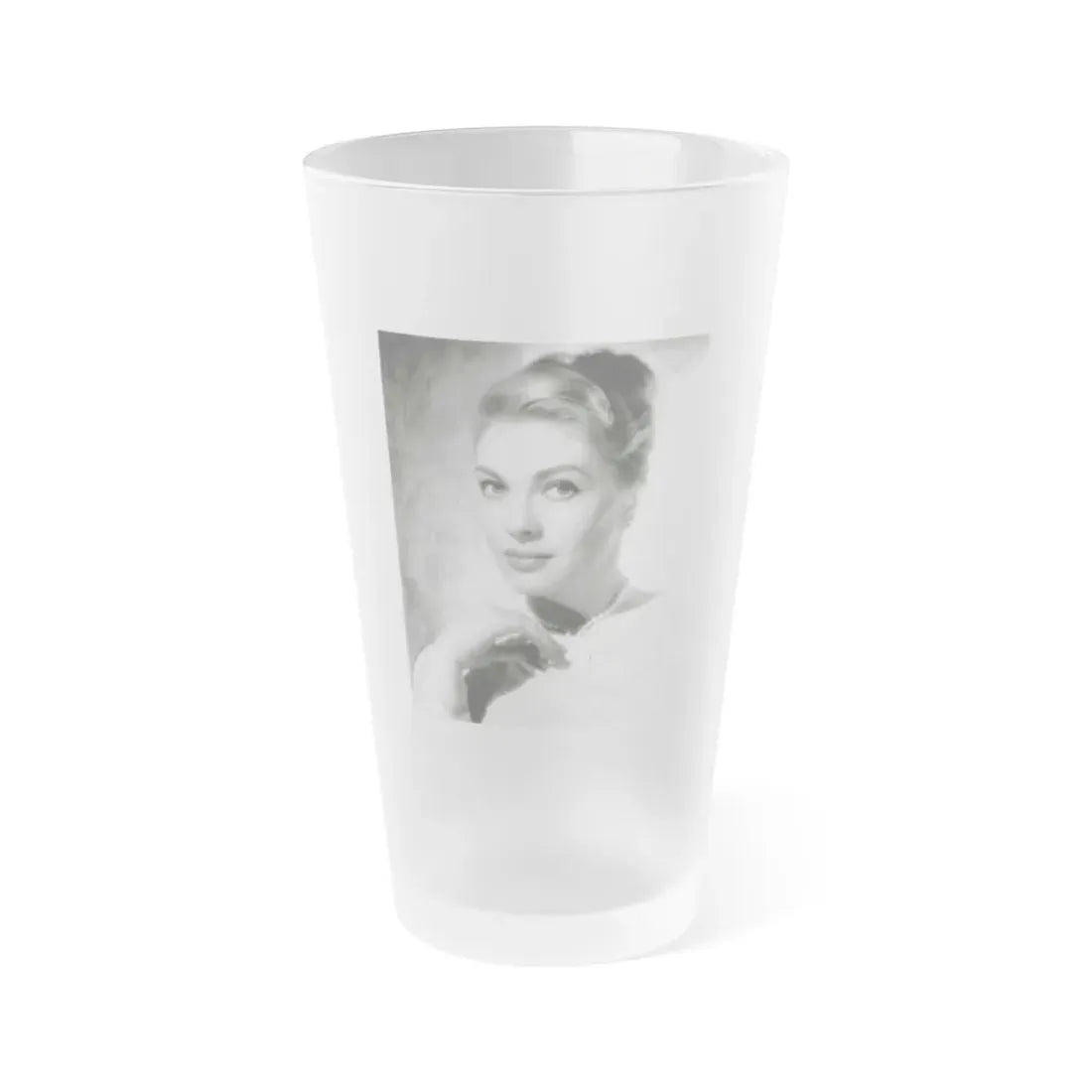 Lori Nelson #234 (Vintage Female Icon) Frosted Pint Glass 16oz 16oz Frosted - Go Mug Yourself
