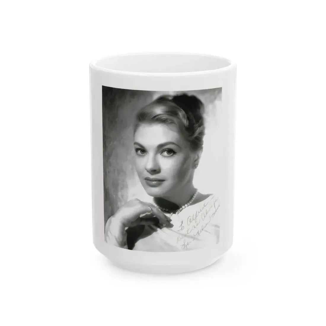 Lori Nelson #234 (Vintage Female Icon) White Coffee Mug 15oz - Go Mug Yourself