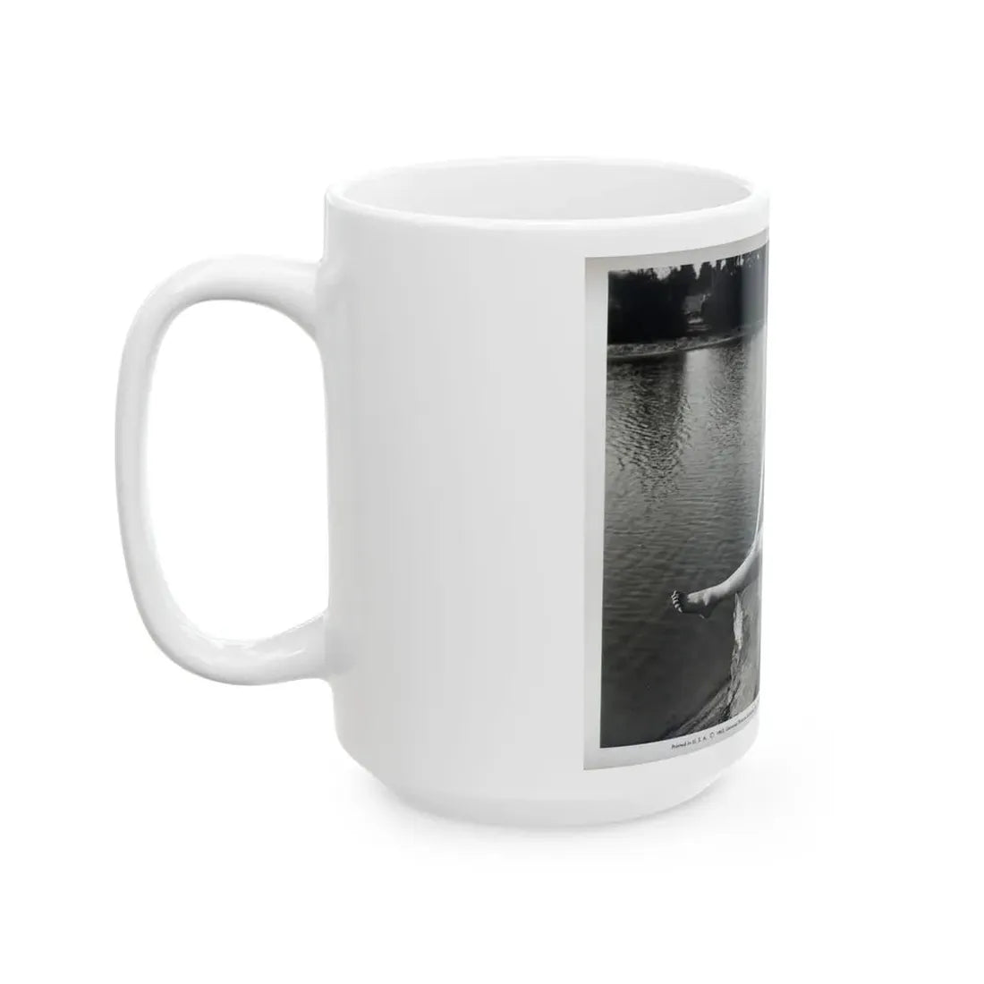 Lori Nelson #236 - 8x10 1-Piece Swimsuit B&W Cheesecake Vintage Pin-Up Photo from 7-11-1952 1 (Vintage Female Icon) White Coffee Mug - Go Mug Yourself