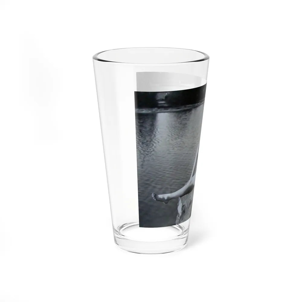 Lori Nelson #236 - 8x10 1-Piece Swimsuit B&W Cheesecake Vintage Pin-Up Photo from 7-11-1952 2 (Vintage Female Icon) Pint Glass 16oz - Go Mug Yourself