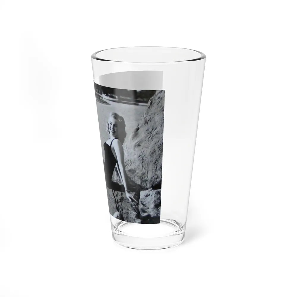 Lori Nelson #236 - 8x10 1-Piece Swimsuit B&W Cheesecake Vintage Pin-Up Photo from 7-11-1952 2 (Vintage Female Icon) Pint Glass 16oz - Go Mug Yourself