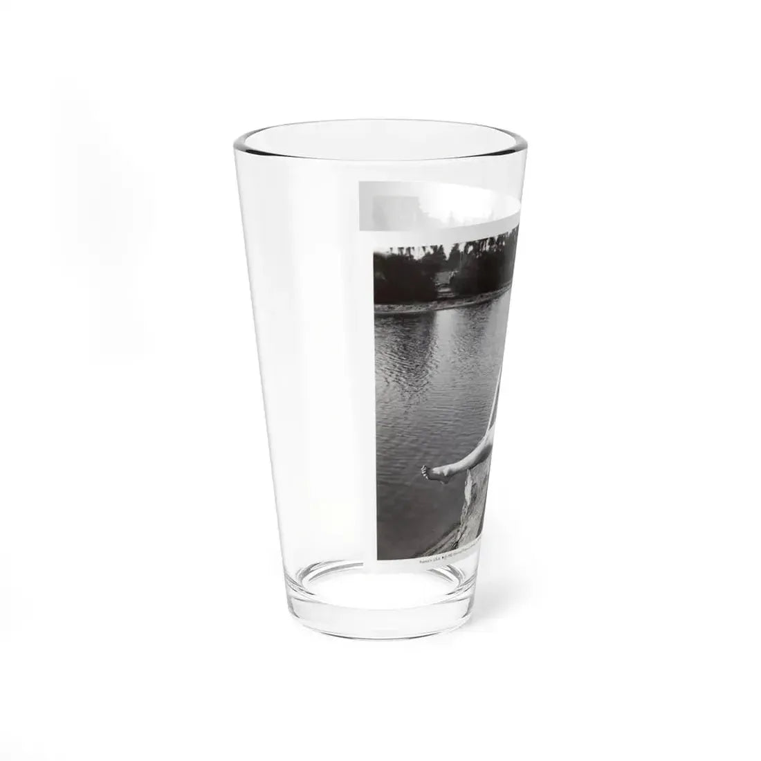 Lori Nelson #236 - 8x10 1-Piece Swimsuit B&W Cheesecake Vintage Pin-Up Photo from 7-11-1952 3 (Vintage Female Icon) Pint Glass 16oz - Go Mug Yourself