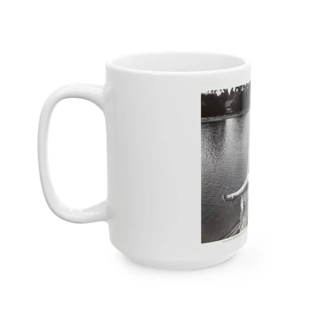 Lori Nelson #236 - 8x10 1-Piece Swimsuit B&W Cheesecake Vintage Pin-Up Photo from 7-11-1952 3 (Vintage Female Icon) White Coffee Mug - Go Mug Yourself