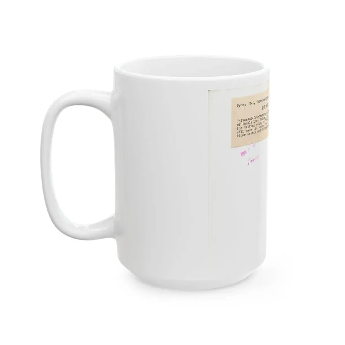 Lori Nelson #236 - 8x10 1-Piece Swimsuit B&W Cheesecake Vintage Pin-Up Photo from 7-11-1952 4 (Vintage Female Icon) White Coffee Mug - Go Mug Yourself