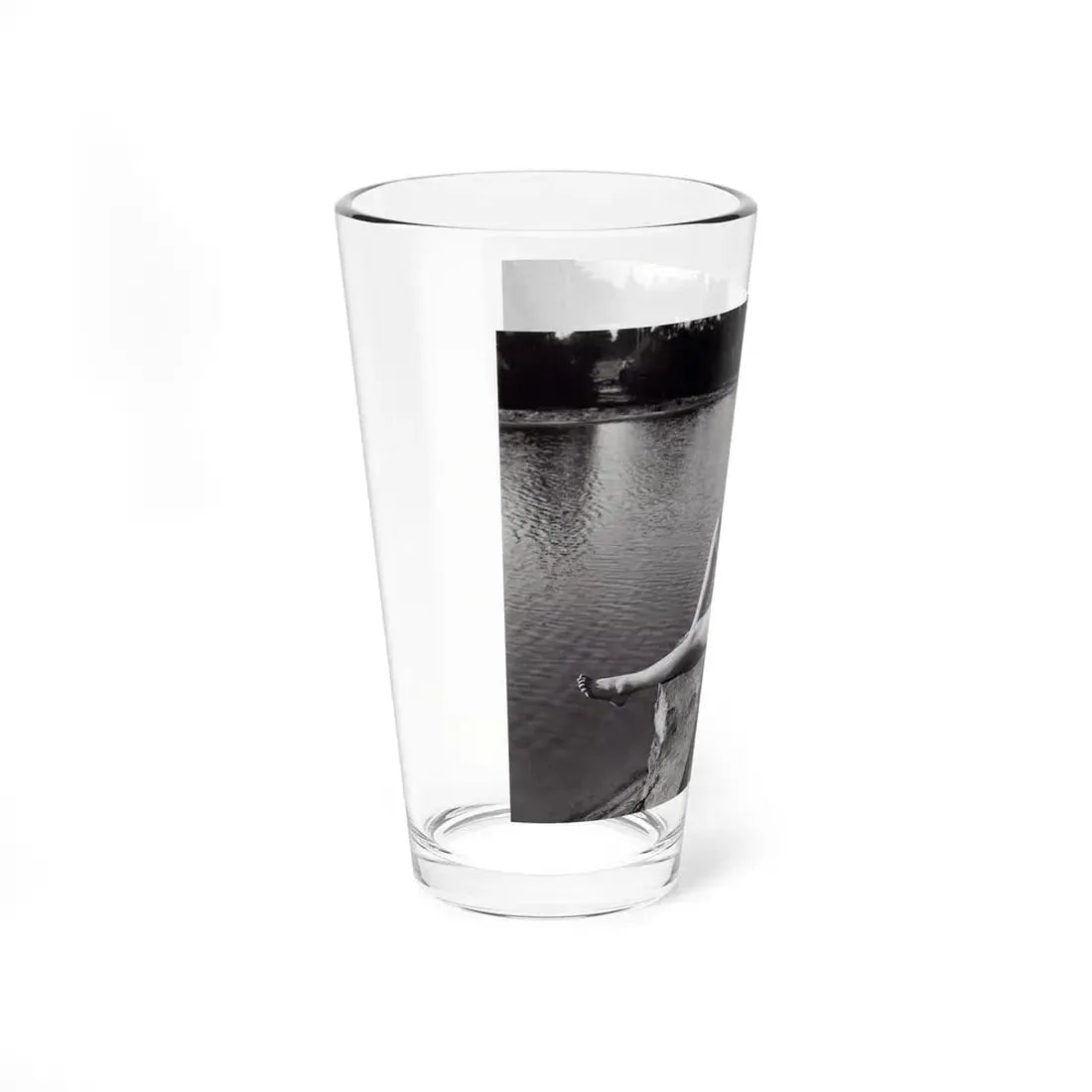 Lori Nelson #236 - 8x10 1-Piece Swimsuit B&W Cheesecake Vintage Pin-Up Photo from 7-11-1952 (Vintage Female Icon) Pint Glass 16oz - Go Mug Yourself