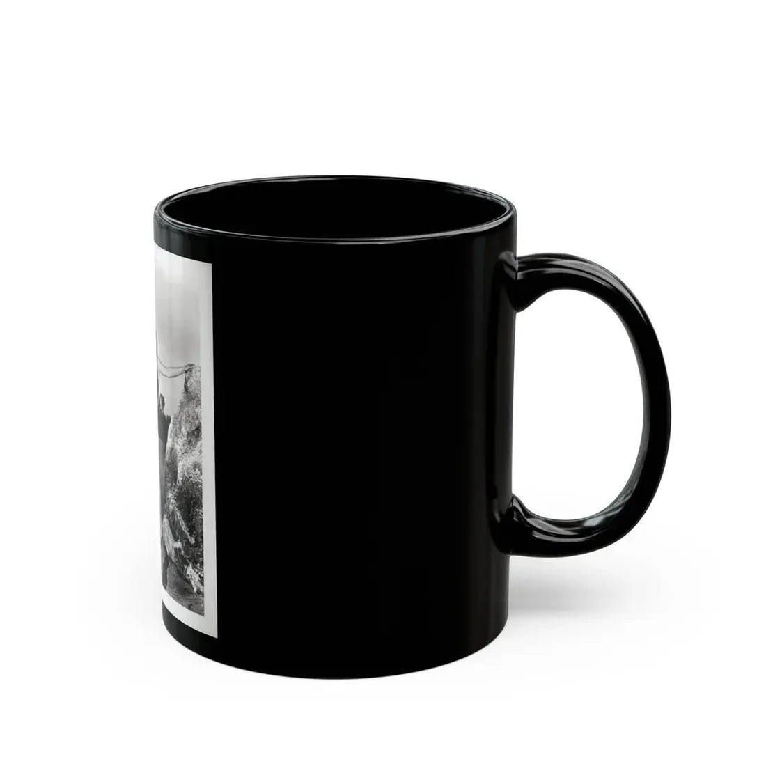 Lori Nelson #237 - 8x10 1-Piece Swimsuit B&W Cheesecake Vintage Pin-Up Photo with Paddle from 1952 (Vintage Female Icon) Black Coffee Mug - Go Mug Yourself