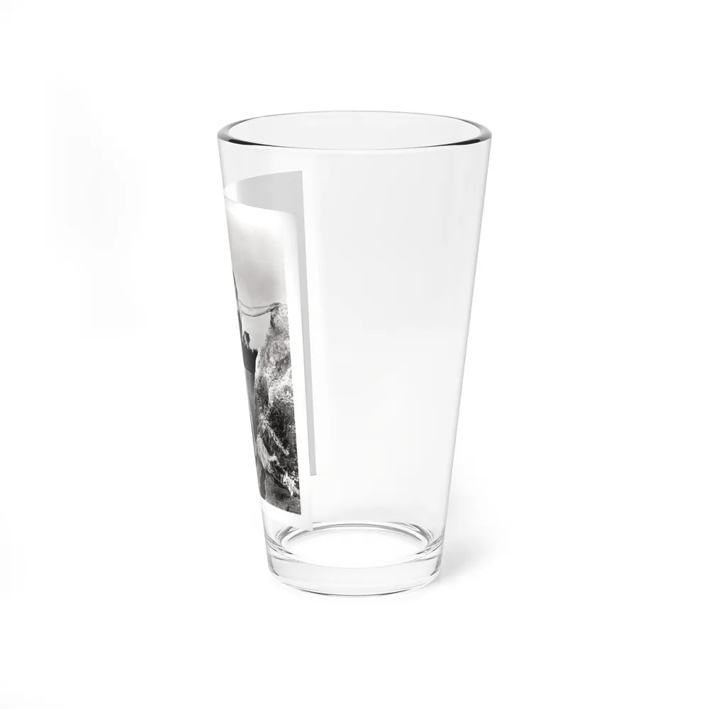 Lori Nelson #237 - 8x10 1-Piece Swimsuit B&W Cheesecake Vintage Pin-Up Photo with Paddle from 1952 (Vintage Female Icon) Pint Glass 16oz - Go Mug Yourself