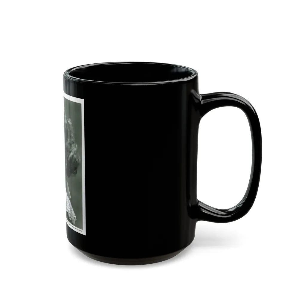 Lori Nelson #32 (Vintage Female Icon) Black Coffee Mug-Go Mug Yourself