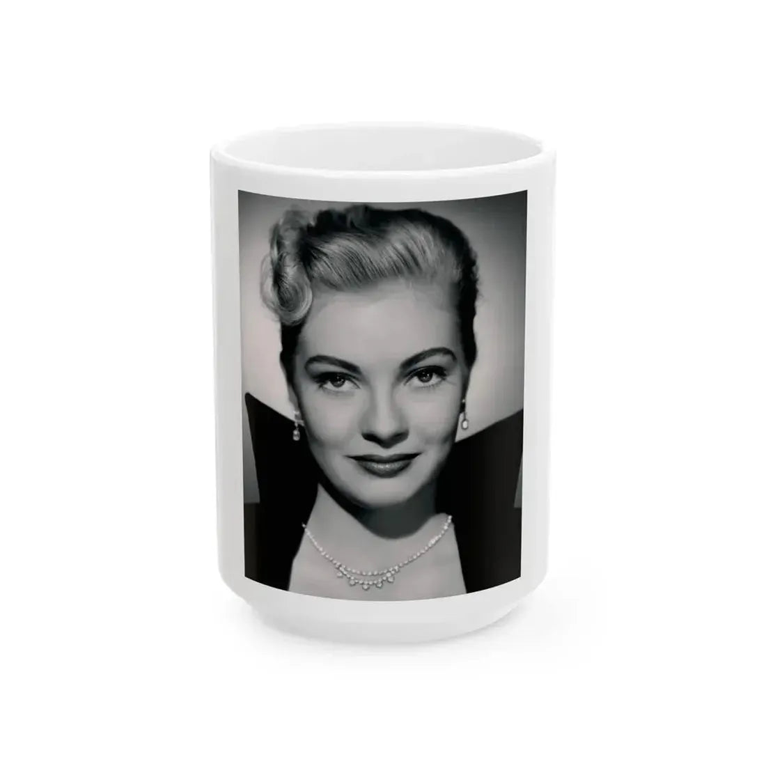Lori Nelson #39 1 (Vintage Female Icon) White Coffee Mug 15oz - Go Mug Yourself