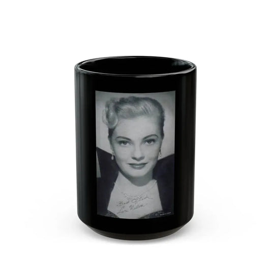 Lori Nelson #39 (Vintage Female Icon) Black Coffee Mug 15oz - Go Mug Yourself