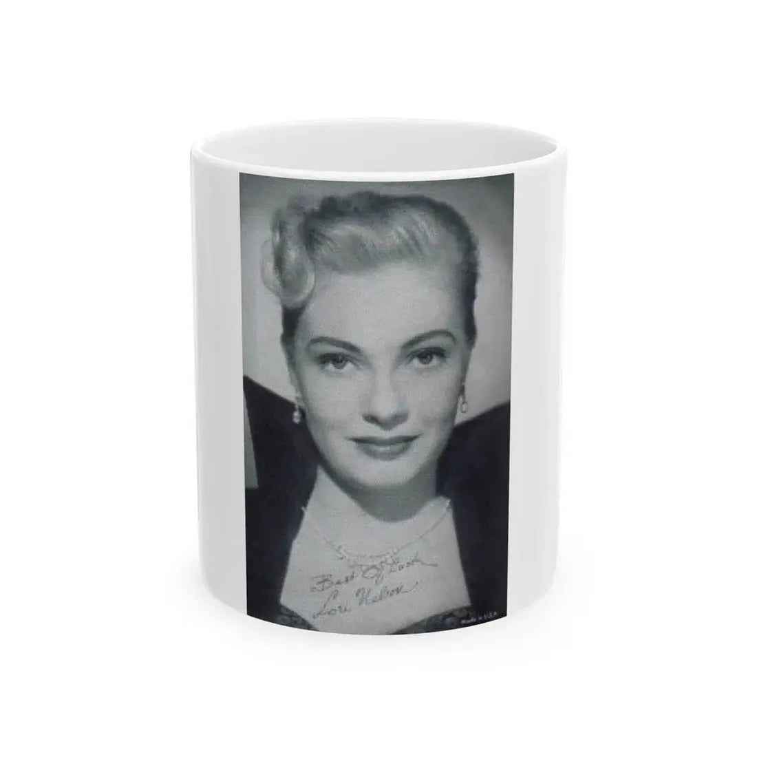 Lori Nelson #39 (Vintage Female Icon) White Coffee Mug 11oz - Go Mug Yourself