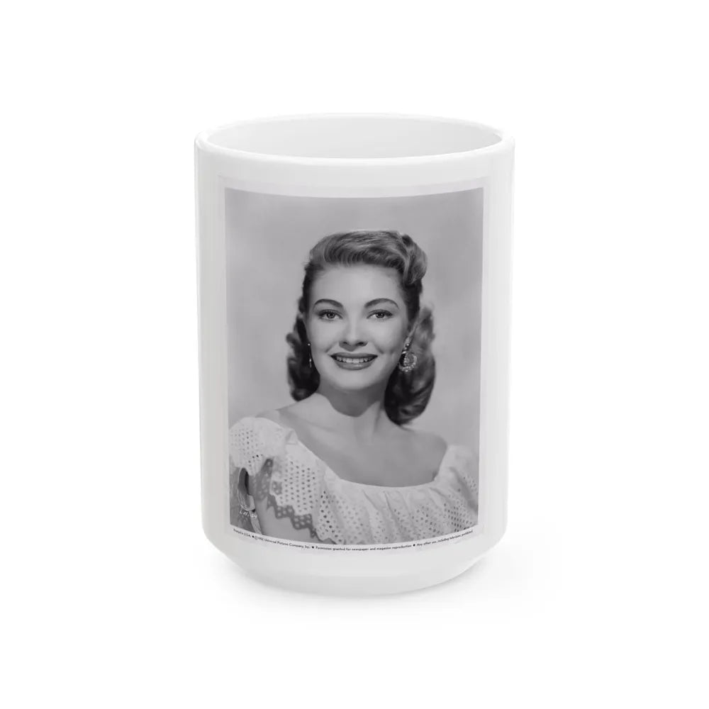 Lori Nelson #40 (Vintage Female Icon) White Coffee Mug-15oz-Go Mug Yourself