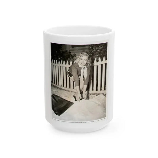 Lori Nelson #44 (Vintage Female Icon) White Coffee Mug 15oz - Go Mug Yourself