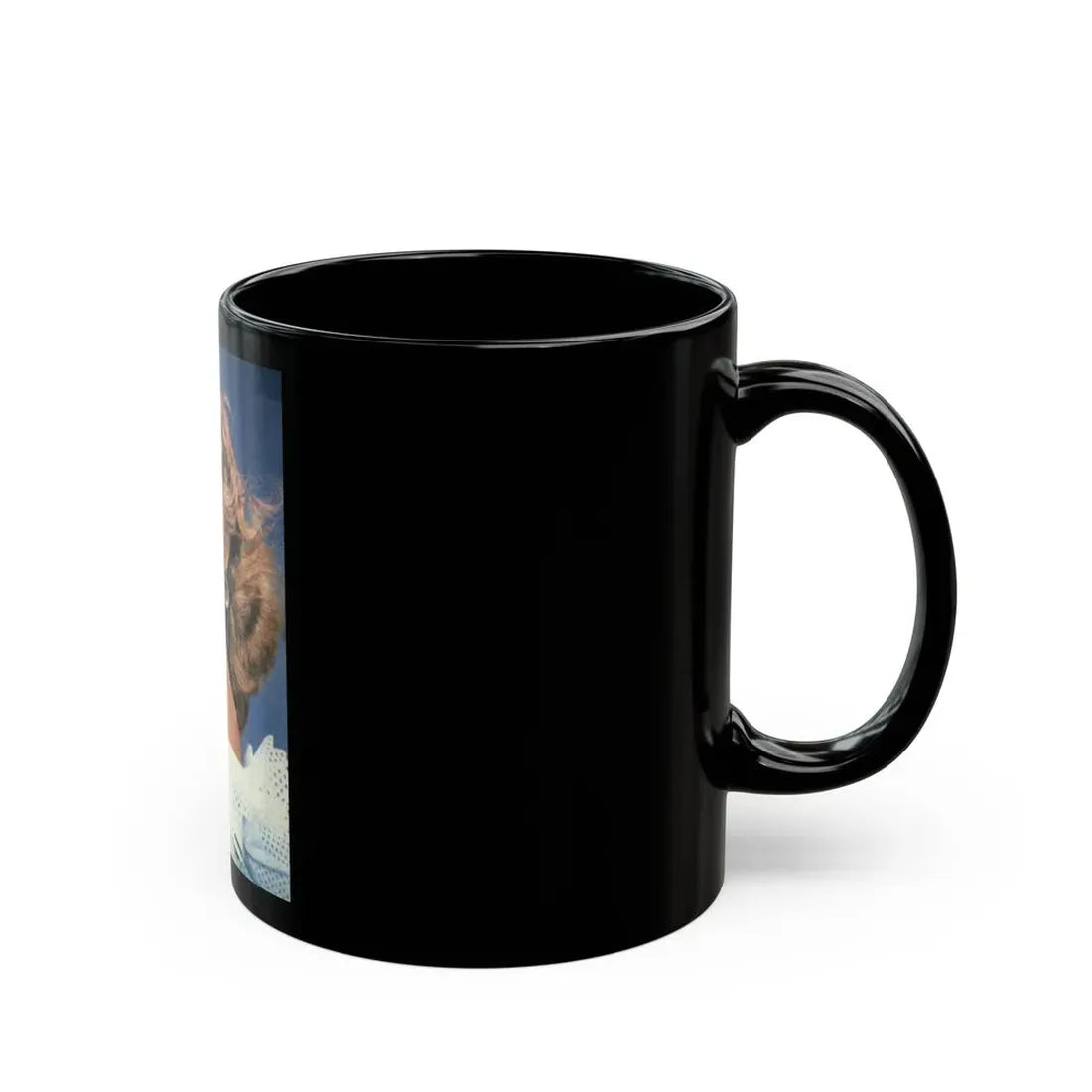 Lori Nelson #51 (Vintage Female Icon) Black Coffee Mug - Go Mug Yourself