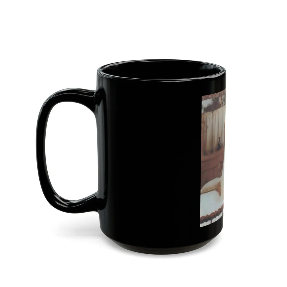 Lori Nelson #56 (Vintage Female Icon) Black Coffee Mug-Go Mug Yourself