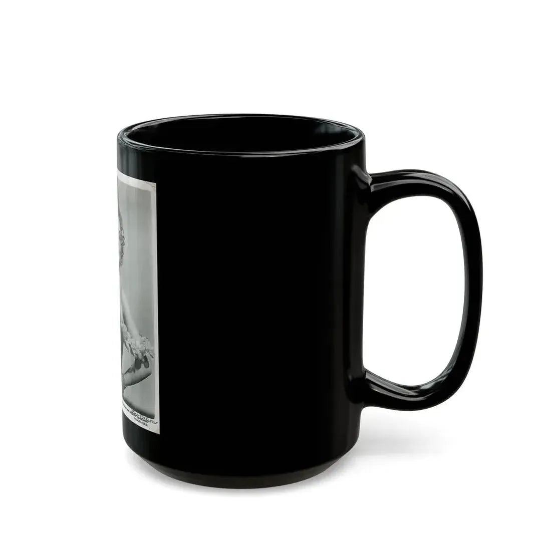 Lori Nelson #58 - Printed & Scanned (Vintage Female Icon) Black Coffee Mug - Go Mug Yourself