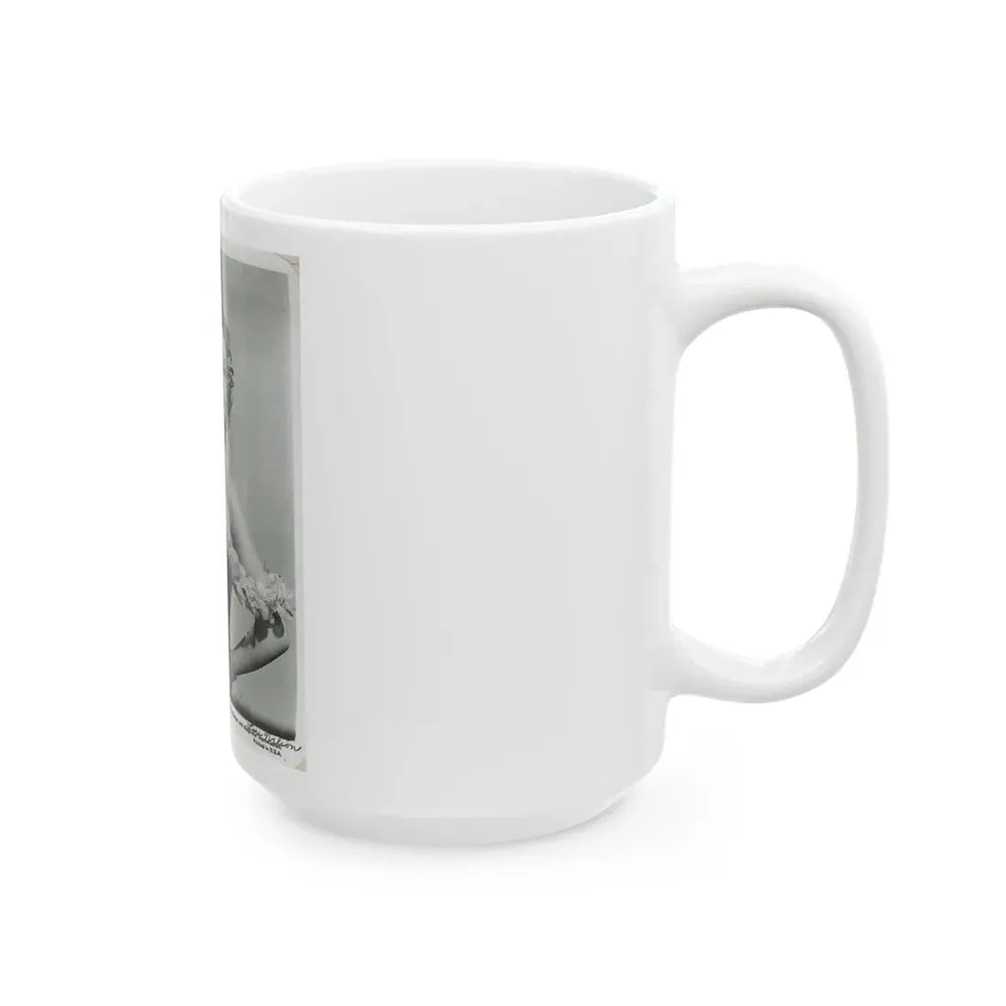 Lori Nelson #58 - Printed & Scanned (Vintage Female Icon) White Coffee Mug - Go Mug Yourself
