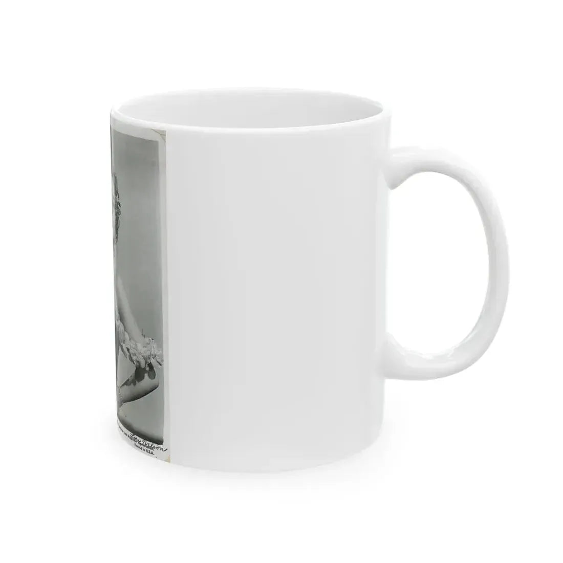 Lori Nelson #58 - Printed & Scanned (Vintage Female Icon) White Coffee Mug - Go Mug Yourself