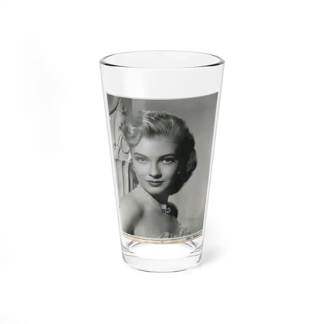 Lori Nelson #59 - Printed & Scanned (Vintage Female Icon) Pint Glass 16oz 16oz - Go Mug Yourself