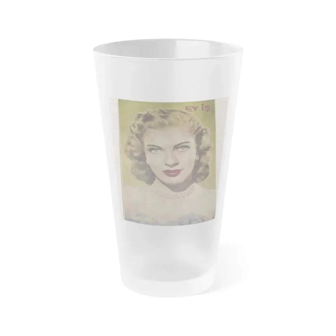 Lori Nelson #60 - Mag. Cover (Vintage Female Icon) Frosted Pint Glass 16oz 16oz Frosted - Go Mug Yourself