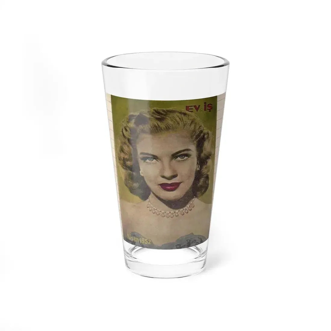 Lori Nelson #60 - Mag. Cover (Vintage Female Icon) Pint Glass 16oz 16oz - Go Mug Yourself
