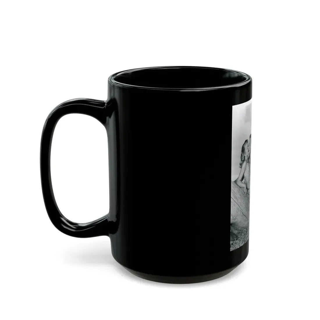 Lori Nelson #70 (Vintage Female Icon) Black Coffee Mug - Go Mug Yourself