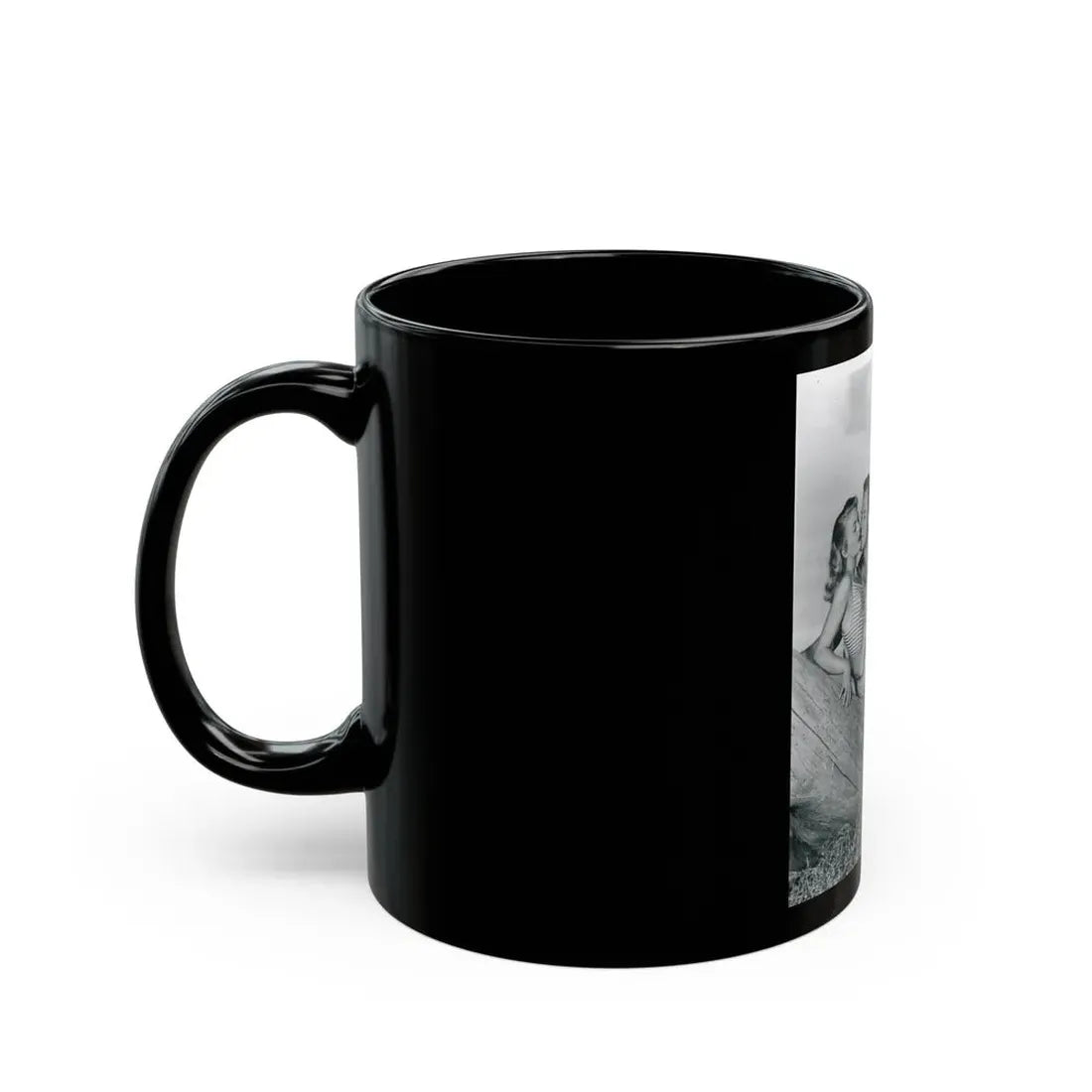 Lori Nelson #70 (Vintage Female Icon) Black Coffee Mug - Go Mug Yourself