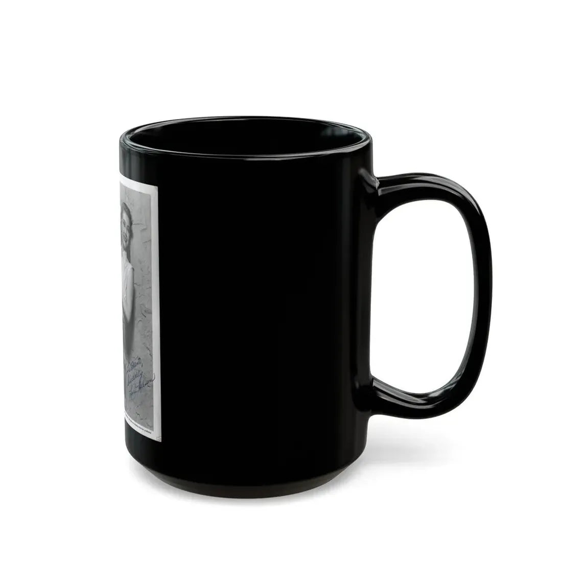 Lori Nelson #74 (Vintage Female Icon) Black Coffee Mug - Go Mug Yourself