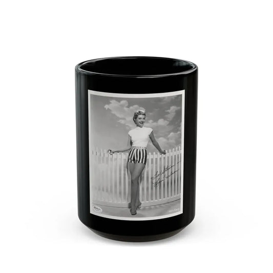 Lori Nelson #84 (Vintage Female Icon) Black Coffee Mug 15oz - Go Mug Yourself